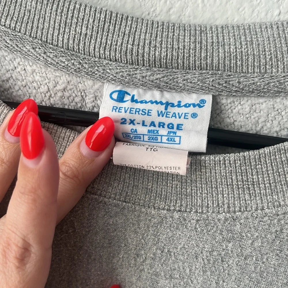 Champion Gray Men's Sweater - 2X/XXL - Picture 7 of 9